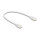 Delock RJ45 Netzwerkkabel Cat.6A Stecker zu Stecker mit robuster Rastnase Industrietauglich U/UTP Slim 0,3 m weiß