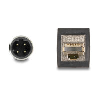 Delock M12 Kabel D-kodiert 4 Pin Stecker zu RJ45 Buchse...