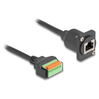 Delock D-Typ Kabel RJ45 Buchse zu Terminalblock mit...