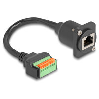 Delock D-Typ Kabel RJ45 Buchse zu Terminalblock mit...