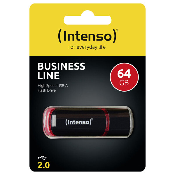 STICK 64GB USB2.0 Intenso 64GB USB 2.0 Typ A black - red