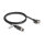 Delock M12 Kabel D-kodiert 4 Pin Buchse zu RJ45 Stecker mit Schrauben Cat.5e FTP 1 m schwarz
