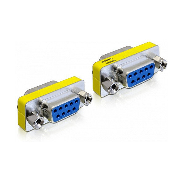 SER Delock 65008 Sub-D9 Sub-D9 Blau - Silber Kabelschnittstellen-/adapter