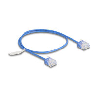 Delock RJ45 Netzwerkkabel Cat.6 UTP Ultra Slim 0,5 m blau...