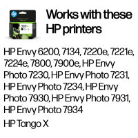 HP Tinte 303XL T6N04AE Schwarz bis zu 600 Seiten ISO/IEC 24711