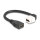 Delock Keystone Modul Kabel HDMI Buchse zu Buchse 90° gewinkelt 8K 60 Hz 20 cm schwarz