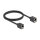 Delock Netzwerk Verlängerungskabel Kupplung RJ45 Buchse zu RJ45 Buchse Cat.6A S/FTP 1 m schwarz