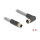 Delock M12 Kabel L-kodiert 5 Pin Stecker gerade zu Buchse rechts gewinkelt PUR schleppkettentauglich 3 m grau