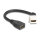 Delock Keystone Modul Kabel HDMI Buchse zu Buchse 45° gewinkelt 8K 60 Hz 20 cm schwarz