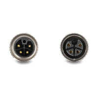 Delock M12 Kabel L-kodiert 4 Pin Stecker zu Buchse PUR schleppkettentauglich 5 m schwarz