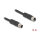 Delock M12 Kabel L-kodiert 4 Pin Stecker zu Buchse PUR schleppkettentauglich 5 m schwarz