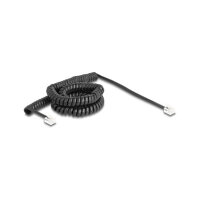 Delock Telefonkabel / Spiralkabel RJ11 Stecker zu RJ11...