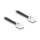 Delock Telefonkabel / Spiralkabel RJ11 Stecker zu RJ11 Stecker schwarz 5 m