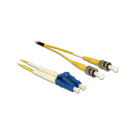 Delock Kabel Lichtwellenleiter LC Duplex zu ST Duplex Singlemode OS2 3 m