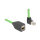 Delock RJ45 Netzwerk Verlängerungskabel Cat.6A Stecker oben gewinkelt zu Buchse SF/UTP schleppkettentauglich PUR (TPU) 2 m grün