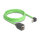 Delock RJ45 Netzwerk Verlängerungskabel Cat.6A Stecker oben gewinkelt zu Buchse SF/UTP schleppkettentauglich PUR (TPU) 2 m grün