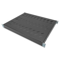 DIGITUS Fachboden 1HE 44x482x350-500mm bis 50kg schwarz vari