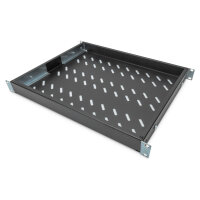 DIGITUS Fachboden 1HE 44x482x350-500mm bis 50kg schwarz vari