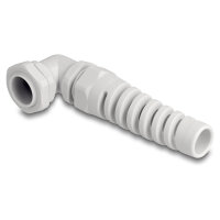 Delock Kabelverschraubung mit Zugentlastung 90° gewinkelt PG13,5 grau