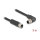 Delock M12 Kabel L-kodiert 4 Pin Stecker rechts gewinkelt zu Buchse gerade PUR schleppkettentauglich 3 m schwarz