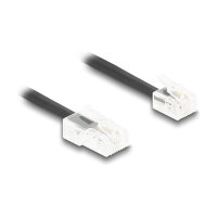 Delock Telefonkabel / Spiralkabel RJ11 Stecker zu RJ45...
