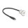 Delock USB 10 Gbps Type-C™ Einbaubuchse mit Kabelpeitsche Stecker 30 cm Aluminium
