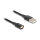 Delock Magnetisches USB-Ladekabel schwarz 1 m