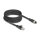 Delock M12 Kabel X-kodiert 8 Pin Buchse zu RJ45 Stecker Cat.5e S/FTP flexibel 5 m schwarz