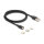 Delock Magnetisches Ladekabel Set für 8 Pin Lightning™ / Micro USB / USB Type-C™ schwarz 1 m