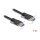 Delock USB 5 Gbps Kabel Typ-A Stecker zu Typ-A Stecker mit Schraubenabstand 19 mm / M3 Schrauben 1 m schwarz