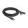 Delock M12 Kabel A-kodiert 8 Pin Buchse zu 2 x USB 2.0 Typ-A Buchse 5 m schwarz
