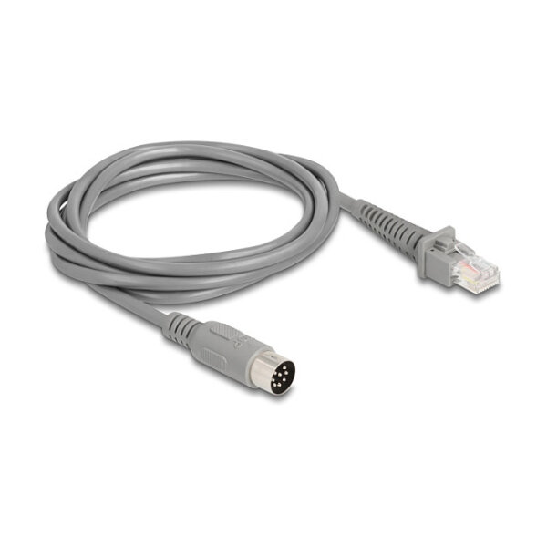 Delock Kabel RJ50 Stecker zu DIN 8 Pin Stecker 2 m grau