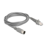 Delock Kabel RJ50 Stecker zu DIN 8 Pin Stecker 2 m grau