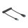 Delock USB 5 Gbps Spiralkabel Typ-A Stecker zu Typ-A Buchse 0,4 m bis 0,6 m schwarz