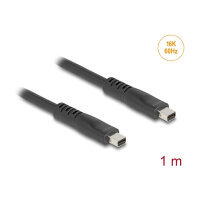 Delock Mini DisplayPort Kabel 16K 60 Hz 80 Gbps 1 m