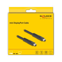 Delock Mini DisplayPort Kabel 16K 60 Hz 80 Gbps 1 m
