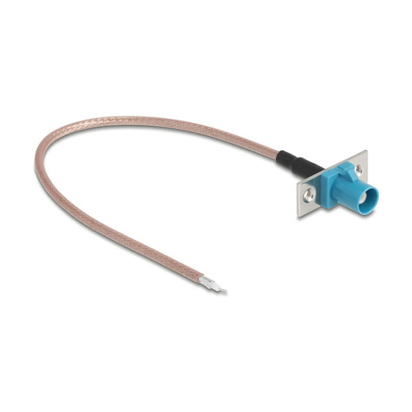 Delock Antennenkabel FAKRA Z Buchse zu offenen Kabelenden RG-316 20 cm 2 vorgestanzte Löcher