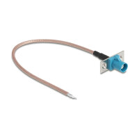 Delock Antennenkabel FAKRA Z Buchse zu offenen Kabelenden RG-316 20 cm 2 vorgestanzte Löcher