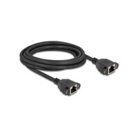 Delock Netzwerk Verlängerungskabel S/FTP RJ45 Buchse...
