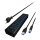HUB USB 3.0 . 13 Port. +1x Ladeport Aluminium-mit Netzteil ICY BOX