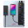 HUB USB 3.0 . 13 Port. +1x Ladeport Aluminium-mit Netzteil ICY BOX