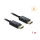 Delock Koaxiales DisplayPort Kabel 16K 60 Hz 80 Gbps mit Geflechtmantel 1 m