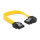 Delock SATA 6 Gb/s Kabel gerade auf links gewinkelt 10 cm gelb
