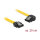 Delock SATA 6 Gb/s Kabel gerade auf links gewinkelt 20 cm gelb