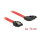 Delock SATA 6 Gb/s Kabel gerade auf rechts gewinkelt 70 cm rot