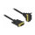 Delock DVI Kabel 18+1 Stecker zu 18+1 Stecker gewinkelt 3 m