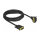 Delock DVI Kabel 18+1 Stecker zu 18+1 Stecker gewinkelt 3 m