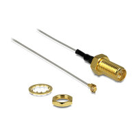 Delock Antennenkabel RP-SMA Buchse zum Einbau zu I-PEX...