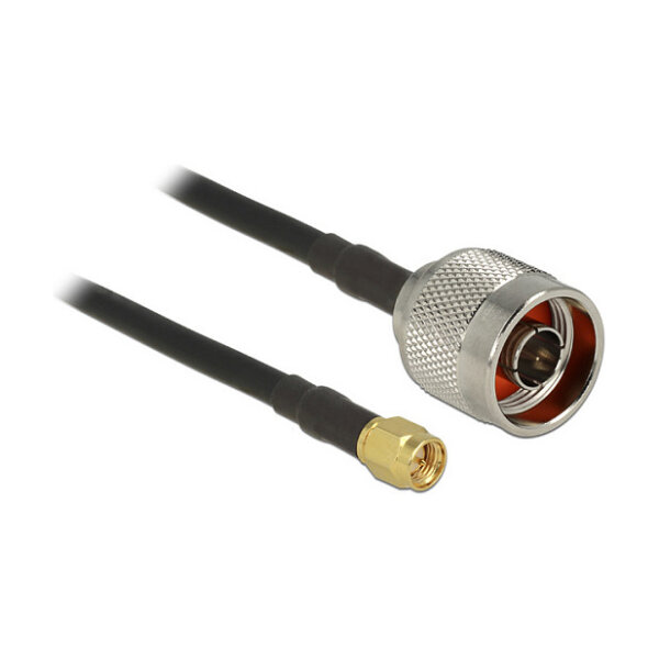Delock Antennenkabel N Stecker > SMA Stecker CFD200/RF200 7,5 m low loss