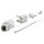 Delock Keystone Modul RJ45 Buchse zu LSA Cat.6A 45° gewinkelte Buchse geschirmt 90° Kabelführung werkzeugfrei Metall